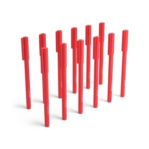 TRU RED Ballpoint Pen Medium Point 1.0mm Red Dozen 52859 - 1 of 4