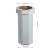 happimess Fleur 25-Gallon Traditional Classic Disposable Corrugated Cardboard Event Trash Can and Recycling Bin - 4 of 4