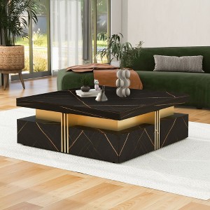 NicBex End Tables Set of 2 Simple Side Table with Iron Frame, Modern Nightstand for Living Room, Bedroom - 1 of 4