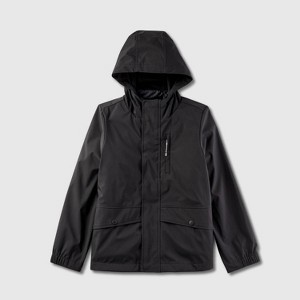 Kids' Solid 3-in-1 Jacket - Cat & Jack™ Black Xs: Wind