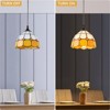 Maggift Novelty Sculpture Lights, Charming Hanging Lamp with Vintage Appeal, Ideal for any Space, Adding a Touch of Elegance, Yellow, 7.9"*9.84"*6.1" - 2 of 3