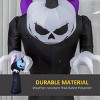 Syemin Inflatable Holiday Decorations Halloween Inflatables Outdoor Decorations Pumpkin Reaper Decoration, Ghost Yard Decor, Black, 34.8"*31"*82.8" - 2 of 4