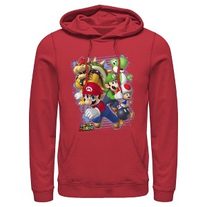 Men's Nintendo Team Shot Pull Over Hoodie - 1 of 4