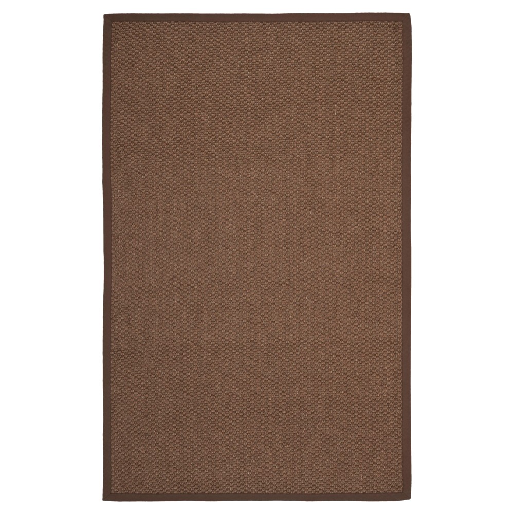 3'x5' Carson Natural Fiber Accent Rug Chocolate - Safavieh