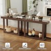 46-Inch Wooden Console Table, Narrow Farmhouse Accent Table for Entryway, Hallway, Foyer, or Living Room – Rectangular Design for Rustic Home Décor - 4 of 4
