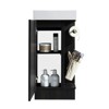 16" Small Bathroom Vanity with Sink,Small Space Fit,2 Toilet Paper Holders & Storage Pocket - 4 of 4
