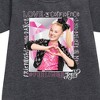 JoJo Siwa #Feeling Graphic Short Sleeve Fleece Dress - Heather Charcoal - 3T - 2 of 2