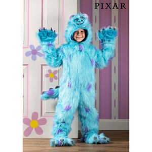 HalloweenCostumes.com Hooded Monsters Inc Sulley Kid's Costume - 1 of 4