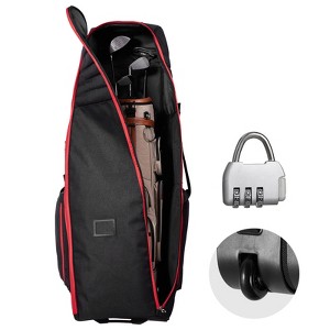 VEVOR Golf Travel Bag, Outdoors Soft-Sided Golf Travel Cover, Heavy Duty 1800D Polyester Oxford Wear-Resistant Waterproof, Padded Luggage Case - 1 of 4