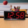 School Smart Large LED Wall Clock with Remote Control, 28 x 11-1/4 Inches - 2 of 4