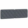 vidaXL Headboard Cushion Dark Gray 59.8" Velvet - 2 of 4