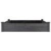 VidaXL Garden Raised Bed with Liner Gray 47.2 in.x47.2 in.x9.8 in. Solid Wood Fir - 4 of 4