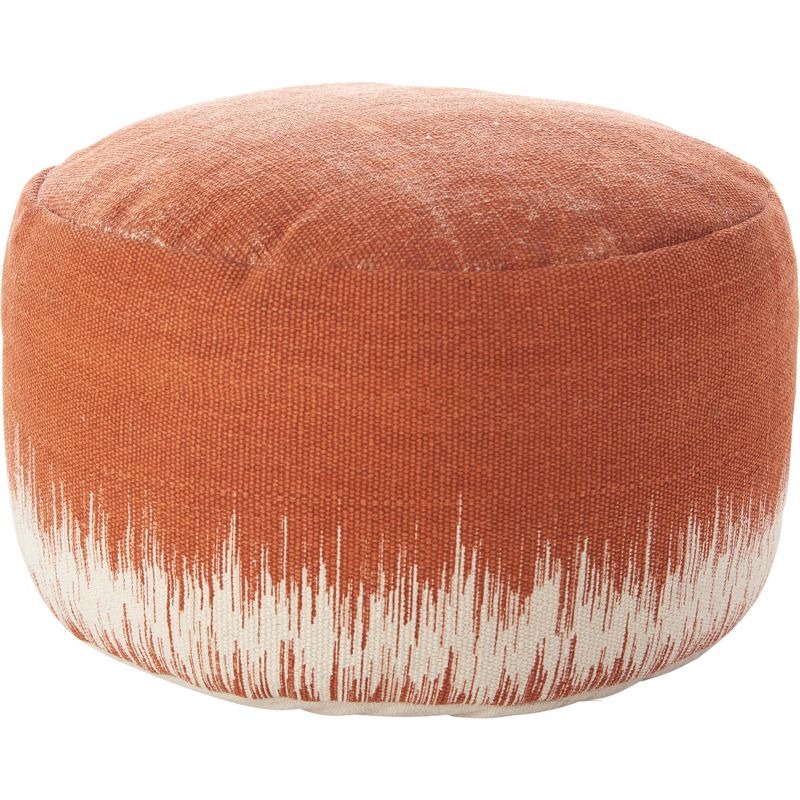 Mina Victory Life Styles Stonewash 20" x 20" x 12" Indoor Drum Pouf with Handle, 5 of 14