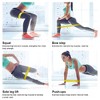 5pcs Fitness Bands Set Latex Tension Belt 600mm Wide Type 5 Levels Resistance Power Training Band Belts 5PCS+Storage Bag - 3 of 4