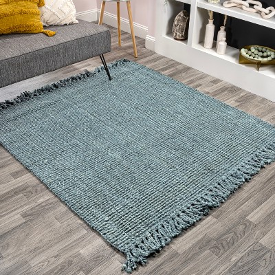 Espina Hand Woven Herringbone Chunky Jute Indoor Area Rug