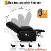 Power Lift Recliner Chair - Heat and Massage, Adjustable Back & Legs, PU Leather Electric Lift Chair Designed for The Elderly and People - 4 of 4