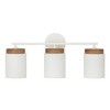 Capital Lighting Liam 3 - Light Vanity in  Light Wood/White - 2 of 4
