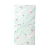Unique Bargains Women Square Shape Handheld Mirror for Travel White Green 1 Pc - 4 of 4