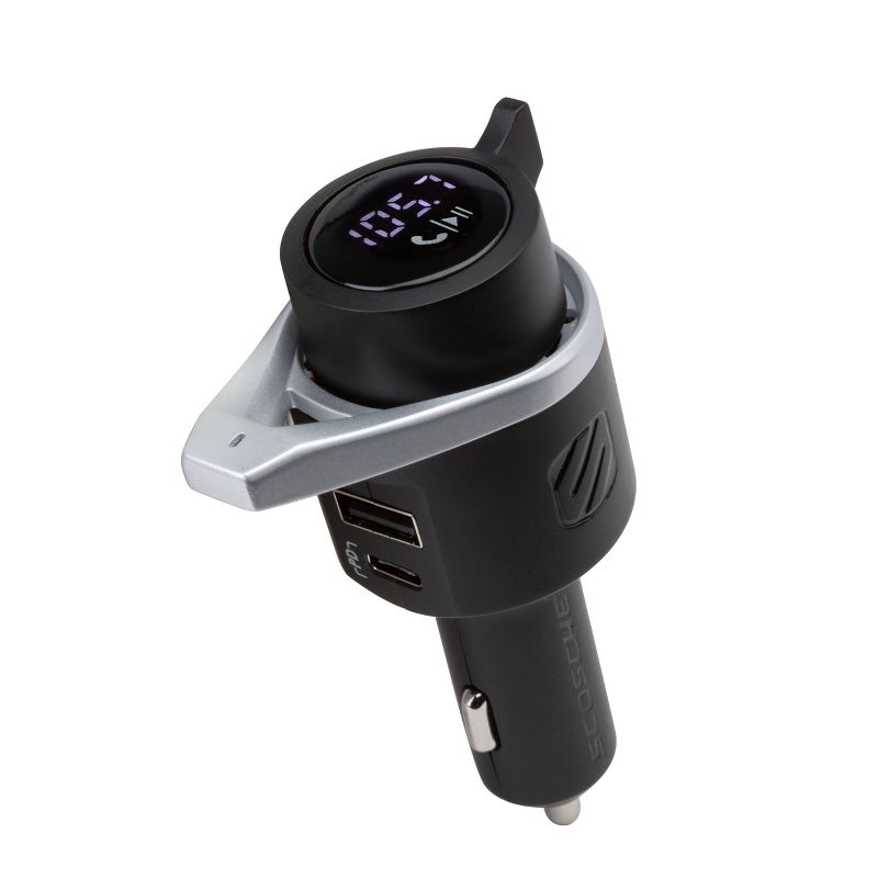 Scosche Bluetooth Power Delivery FM Transmitter 12W USB-A and 18W USB-C - Black, 4 of 10