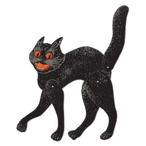 Beistle Vintage Halloween Jointed Scratch Cat, 20.5", (2/Pkg) Multicolored - 1 of 4