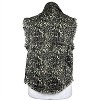 Women's Animal Print Distressed Vest - English Rose - 3 of 4