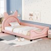 Whisen Twin Size Upholstered Daybed with Carton Ears Shaped Headboard - image 2 of 4