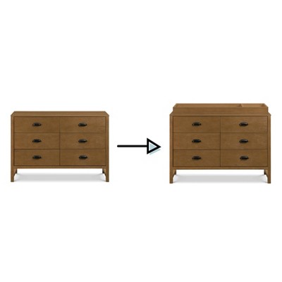 Fairway Farmhouse Double Dresser with 6 Drawers in Stablewood