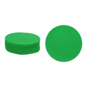Unique Bargains Durable Nylon Material Circle Dot Design Carpet Spot Marker Pads 4" 24 Pcs - 1 of 4