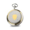 Black Bow Jewelry Charles Hubert Gold Finish Brass 2-tone Skeleton Dial Pocket Watch - 2 of 4