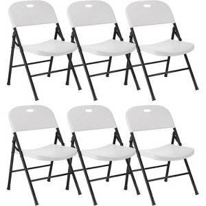 SKONYON Portable Folding Chair Lightweight Outdoor Seat with High Backrest, Supports 350 lbs – Ideal for Camping, Beach, Tailgating & Patio - 1 of 4