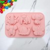 Unique Bargains Candy Mould 6-Cavity Assorted Cartoon Creatures Candy Mould Hand Wash 7.72"x4.88"x0.94" 1 Pc - 2 of 4