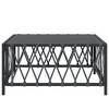 vidaXL Patio Table, Anthracite 27.6"x27.6"x13.4" Woven Fabric - 3 of 4
