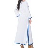 LA LEELA women's Vacation Casual Swim Holiday Beachwear Summer Swimsuit Cover ups Long Beach Dress Robe for Women Medium-Large White, Solid - 2 of 4