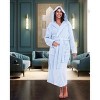 ADR Plush Fleece Robe for Women, Long Hooded Bathrobe with Hood, Plus Size - 2 of 4