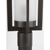 Progress Lighting, Janssen Collection, 1-Light Outdoor Post Lantern, Oil Rubbed Bronze, Etched Glass Shade - image 3 of 4