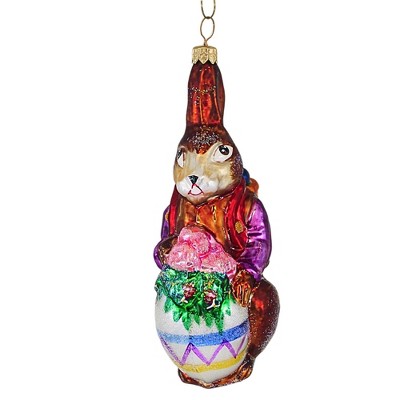 Christopher Radko 6.5 Inch Roy Rabbit Ornament Easter Hare Tree Ornaments