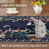 Fulvari Boho Washable Floral Rugs for Bedroom Bathroom Rug Non Slip Washable, Soft Indoor Carpet Throw Carpet for Kitchen Living Room - 4 of 4
