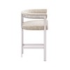 Meridian Furniture,Marcello Beige Velvet Counter Stool, Set of 2 - 4 of 4