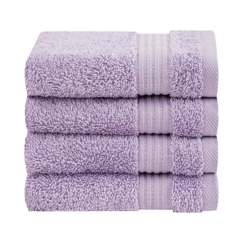 American Soft Linen 100% Cotton Premium Quality 4 Piece Washcloth Set, 13x13 inches Washcloth Hand Face Towels for Bathroom and Kitchen Washrags, 5 of 7