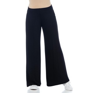 24seven Comfort Apparel Women's Maternity Comfortable Lounge Pants-Black-M - 1 of 4