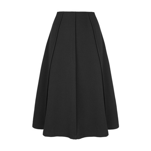 Allegra K Women's High Waist Stretch A-line Pleated Flared Skirt