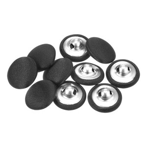 Unique Bargains Blouses Sweater Round Aluminum Cotton Fabric Cloth Covered Buttons 10 Pcs - 1 of 4