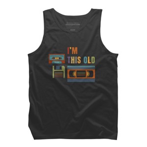 Men's Design By Humans I'm this old - Old data storage media By DsgnCraft Tank Top - 1 of 3