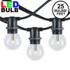 Novelty Lights 25 Feet Heavy Duty Light Strings and Sets with 25 In-Line E12 Sockets, Black Wire PVC Stringer, 12" Spacing, End-To-End Connectable - 2 of 4