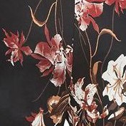 black floral
