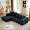 105'' Chenille Minimalist Style Modular L-Shaped Sectional Sofa Set with Plush Comfort, Luxury Chenille Fabric, and Multi-Functional Usage - 3 of 4