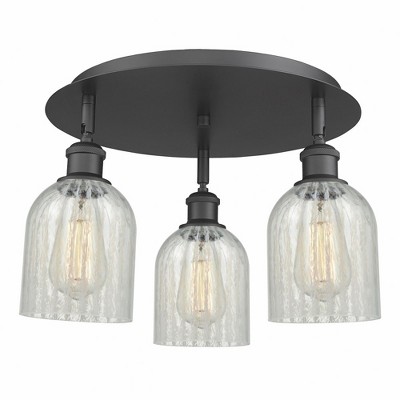 Caledonia - 3 Light Flush Mount In Industrial Style-9.5 Inches Tall and 16.75 Inches Wide