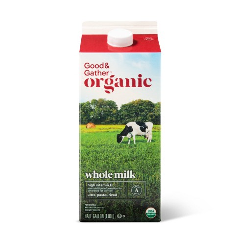 Organic Whole Milk - 0.5gal - Good & Gather™ - image 1 of 3