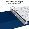 Staples Standard 2" 3-Ring View Binder Blue (26445-CC) 82646 - 3 of 4