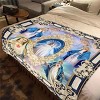 1pc Virgin Mary Pattern Four Seasons Flannel Blanket, Christmas Gift. - 2 of 4